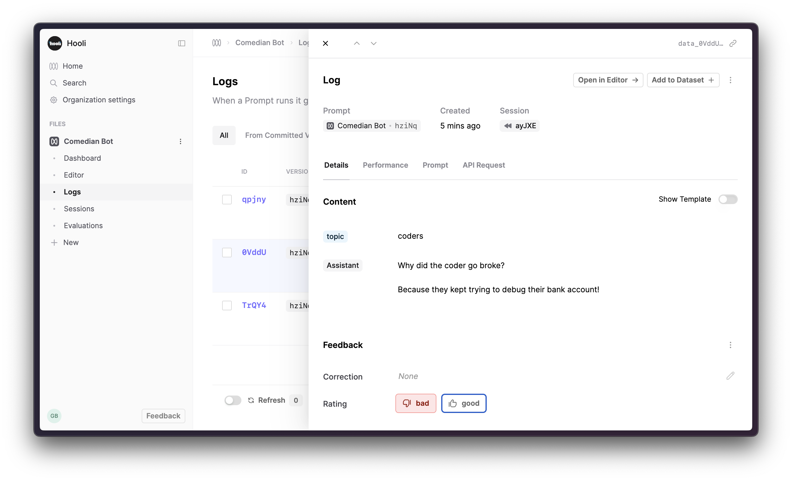 Quickstart Tutorial — Humanloop Docs