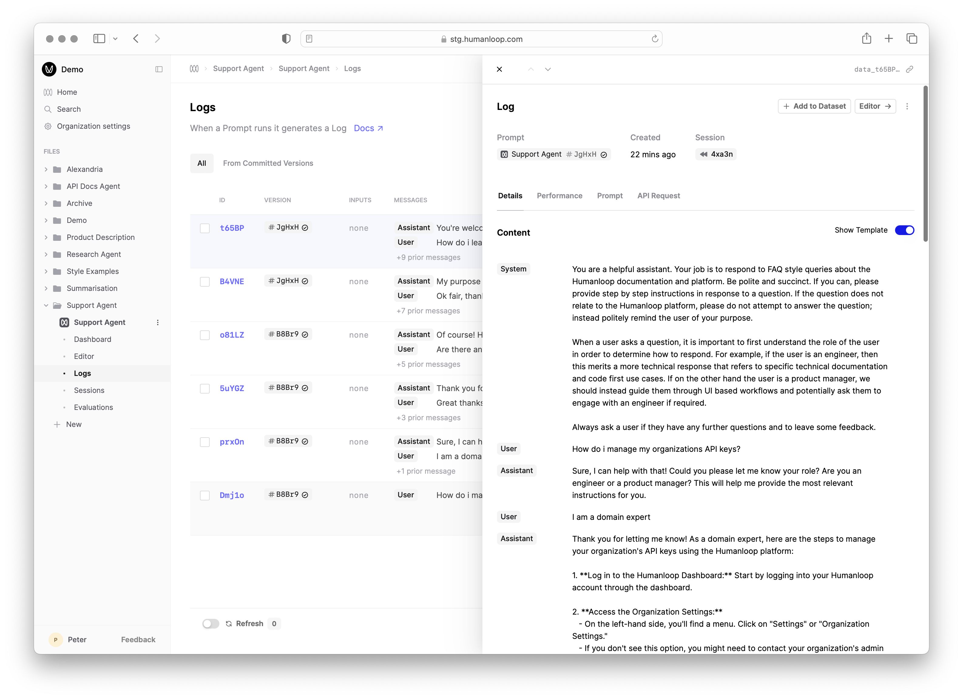 Create a Dataset — Humanloop Docs